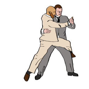 2 men dancing