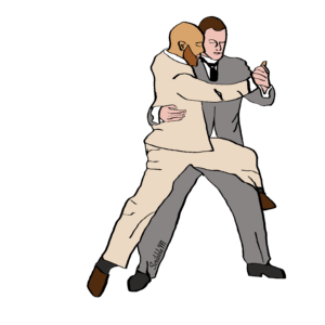 2 men dancing